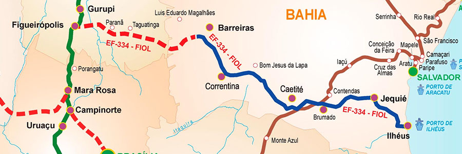 Empregos da Ferrovia Caetité Ilhéus/BA