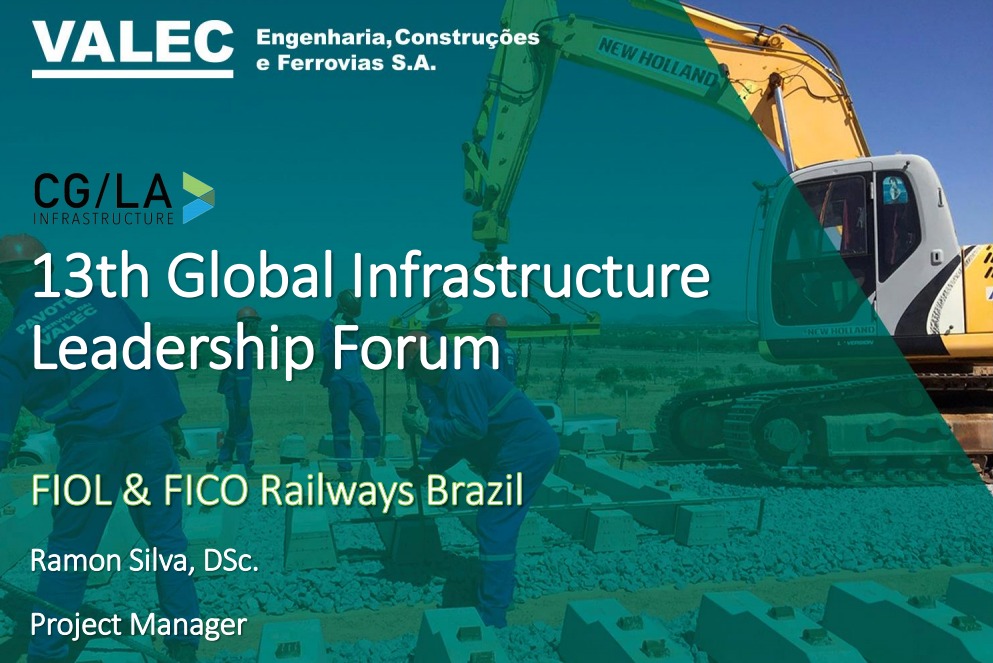 Referência em engenharia ferroviária no Brasil, Valec participa de evento internacional de infraestrutura