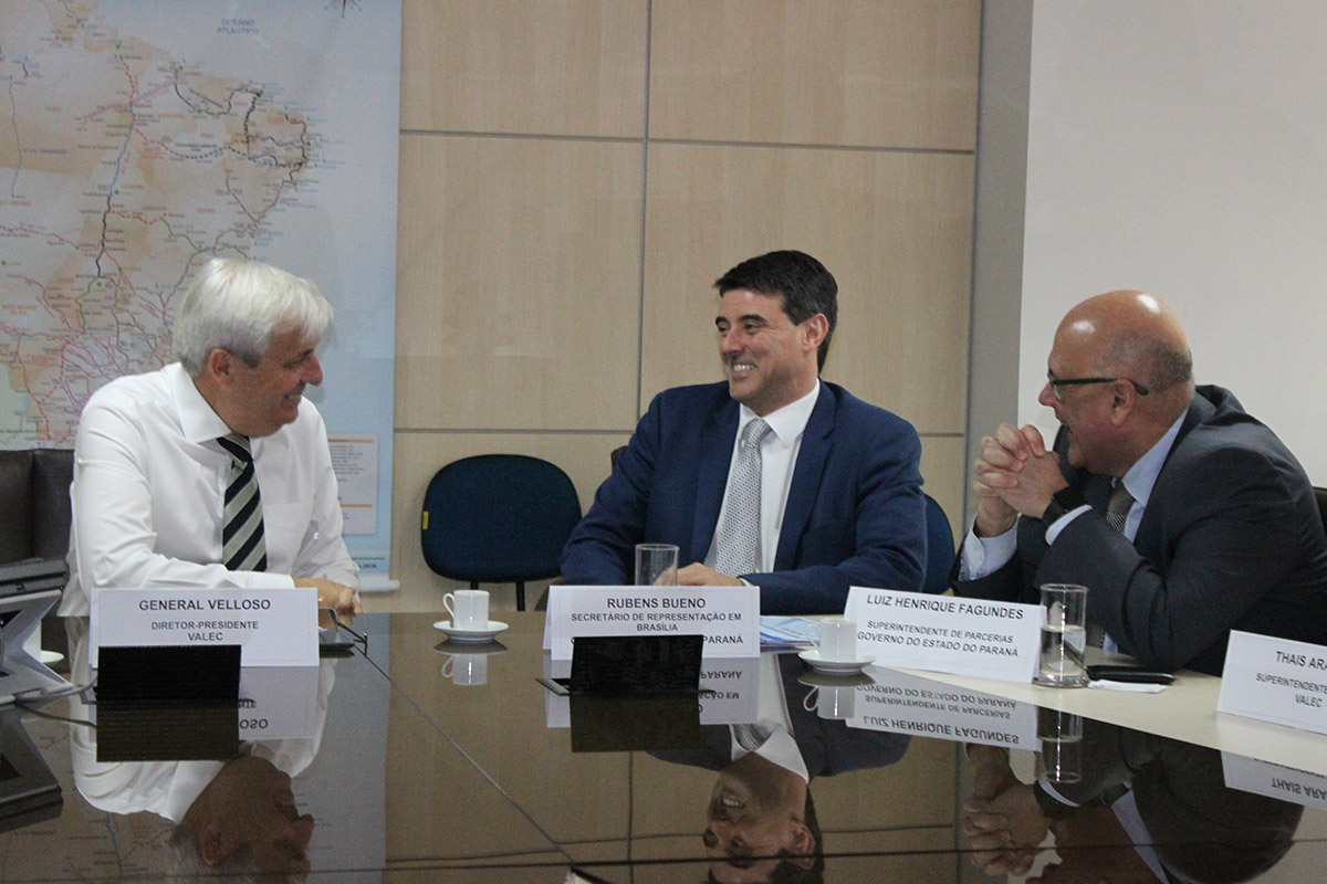 VALEC prepara parceria com o Governo do Paraná